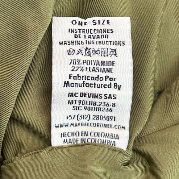 Maygel Coronel Estribo Appliquéd Ruched Stretch-Jersey Mini Dress in Olive Green - Picture 7 of 10